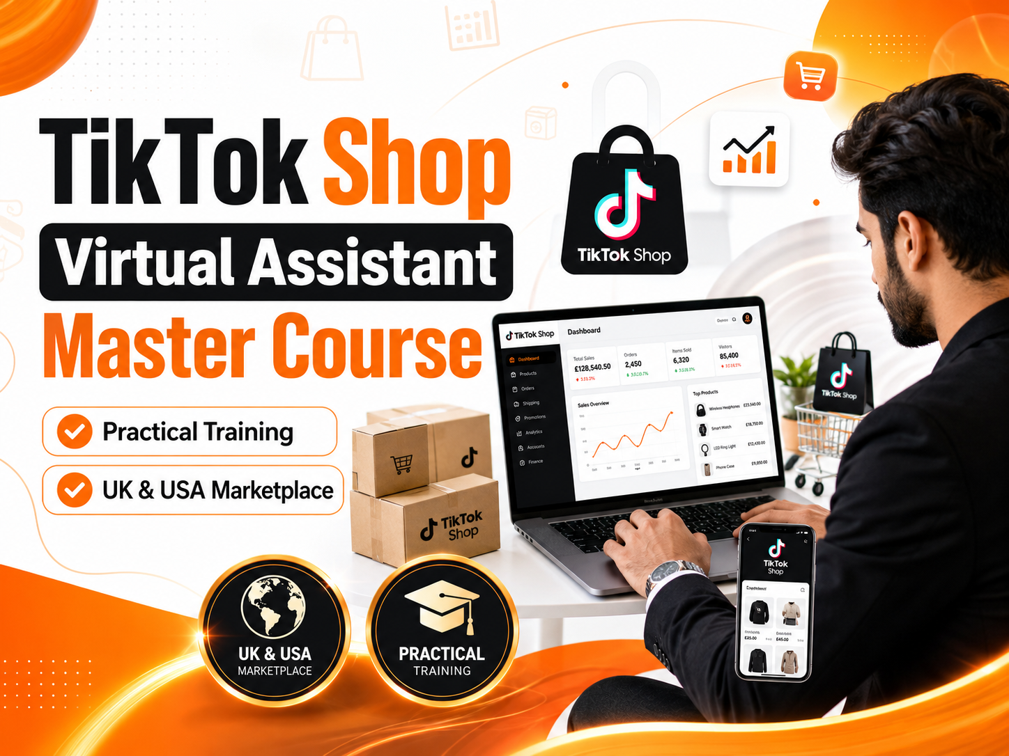 TikTok Shop Virtual Assistant Master Course (UK & USA)